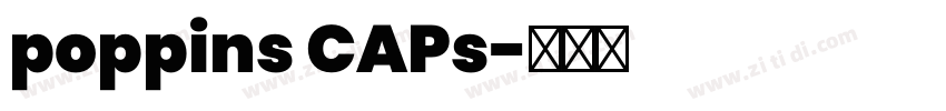 poppins CAPs字体转换